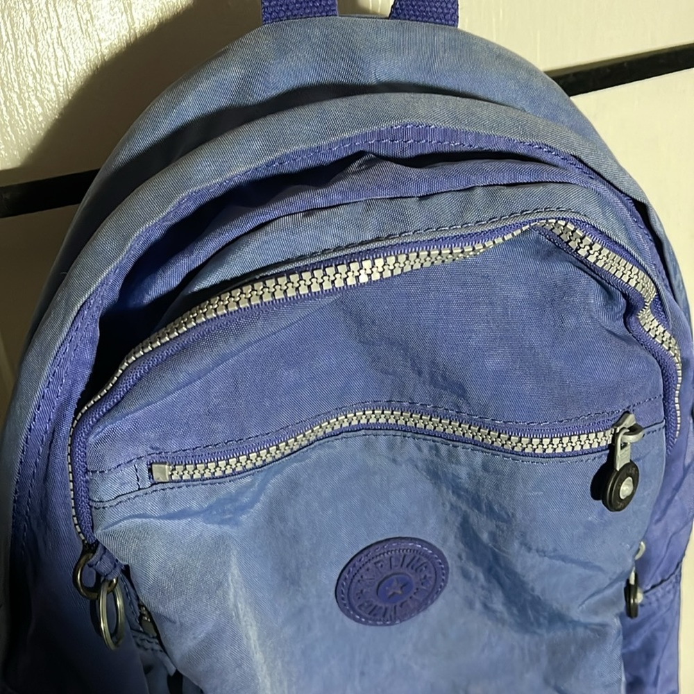 Kipling Small Backpack Multiple Zipper Pockets Pu… - image 5